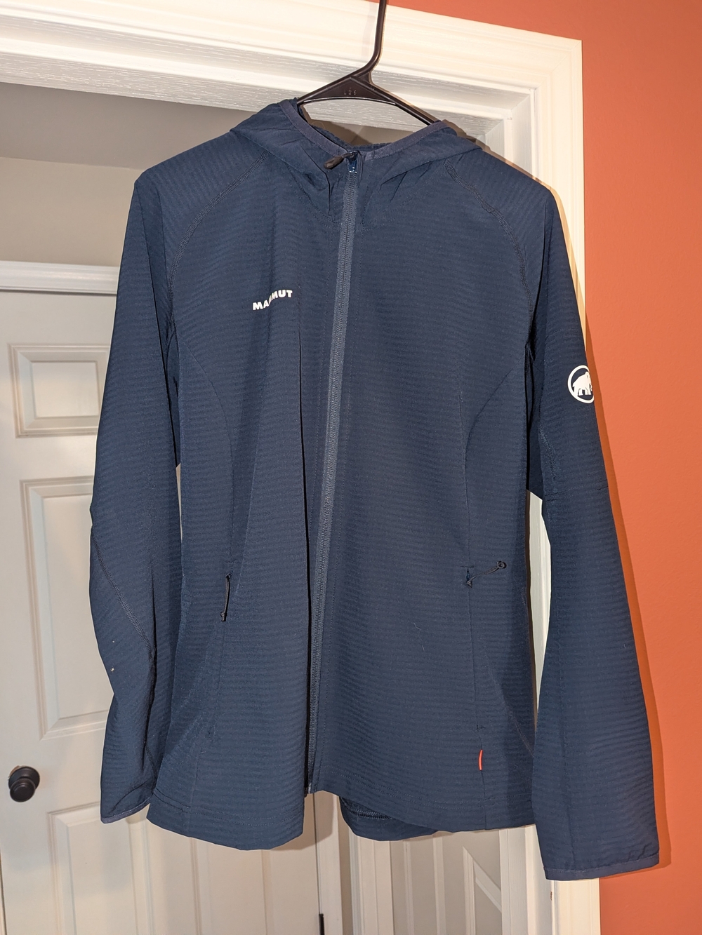Mammut Women's Dark Navy Hooded Softshell Jacket